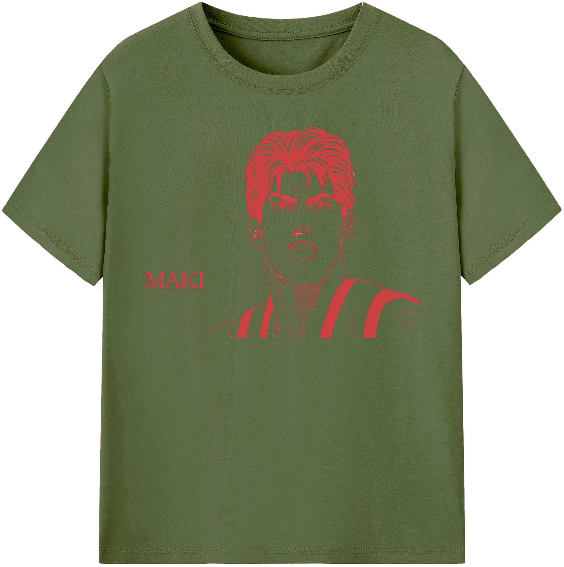 SLAM DUNK／スラムダンク 綿100％半袖Tシャツ（フロントプリント）